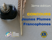 Concours des Jeunes Plumes Francophones - édition 2023
